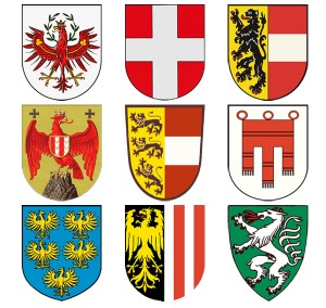 Wappen der Bundesländer in Österreich