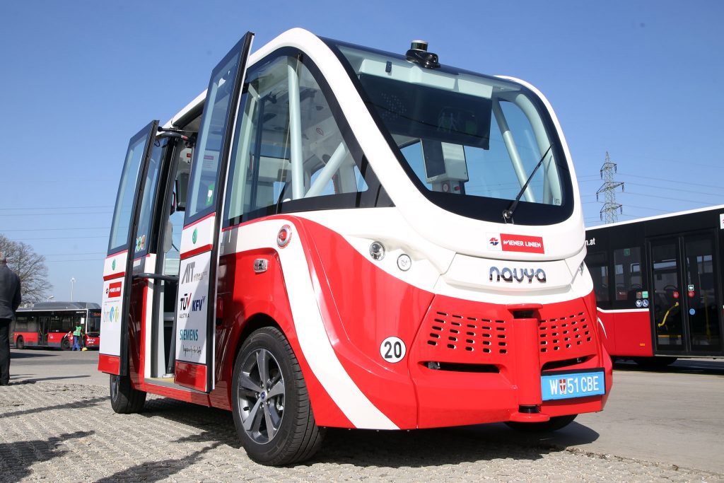 Isabela was involved in the project of developing a self-driving bus for Seestadt Aspern ©PID_Votava