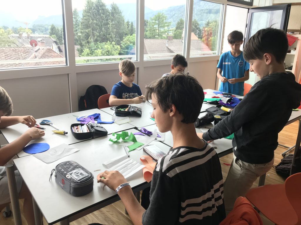 kids4wearables Workshop vom 14. Juni 2018 mit SchülerInnen © IAT, Birgit Hofstätter